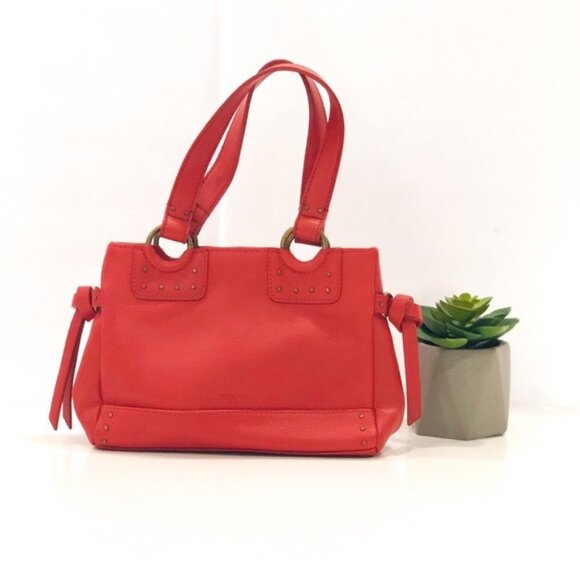 Kenneth Cole Reaction Burnt Orange Mini Satchel - Picture 2 of 7